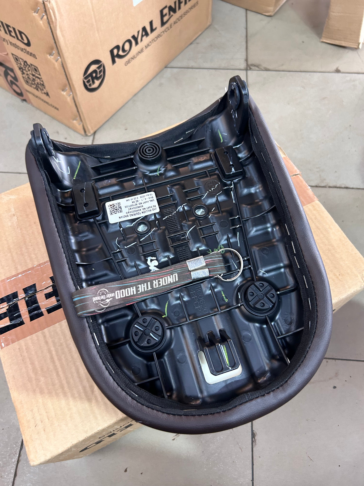 Royal Enfield Brown Touring Passenger Seat for Meteor 350 KXA00068