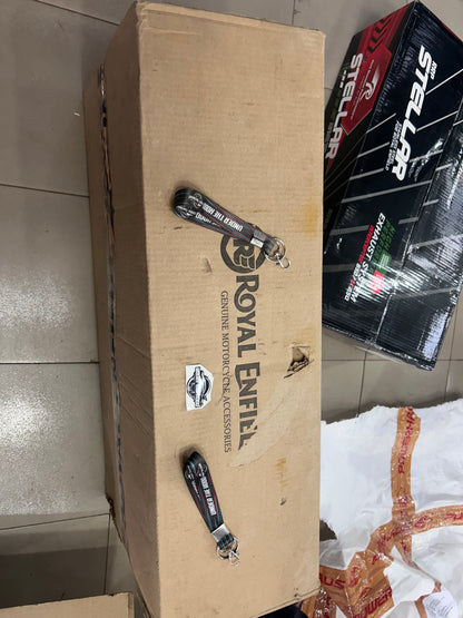 Royal Enfield Black Low Ride Dual Seat KXA00053 — OEM Lowered Seat for Bullet 350