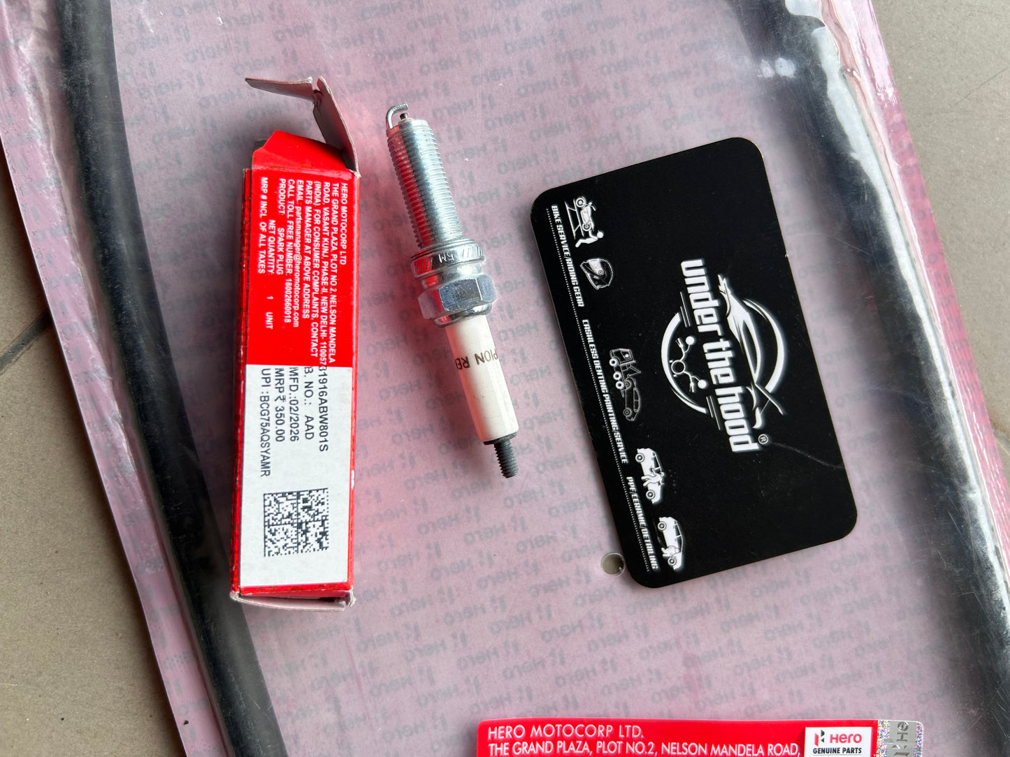 Hero Genuine Spark Plug REK6YCA for Mavrick 440, Xpulse 200T, Xpulse 200, Xtreme 160R & Xtreme 200S | OEM Ignition Plug | 31916ABW801S