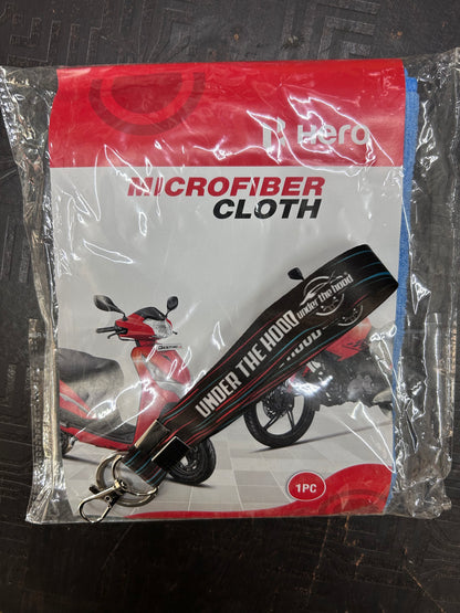 Hero Genuine Microfiber Cleaning Cloth (41×41 cm) – Detailing Cloth – SPDPPK0006S – Scratch-Free, Washable (Bike & Car)