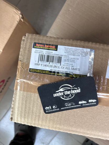 Royal Enfield Black Sumpguard KXA00299 — OEM Engine Under-guard for Super Meteor 650 / Shotgun 650 / Classic 650