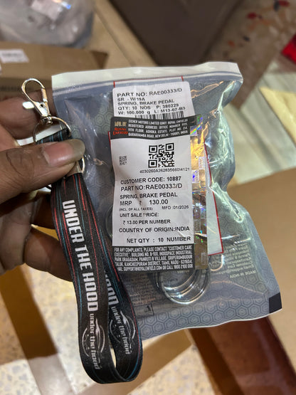 Brake Pedal Return Spring (Rear Brake Pedal Spring) for Royal Enfield 450 Platform (Himalayan 450 / Guerrilla 450) – RAE00333/B