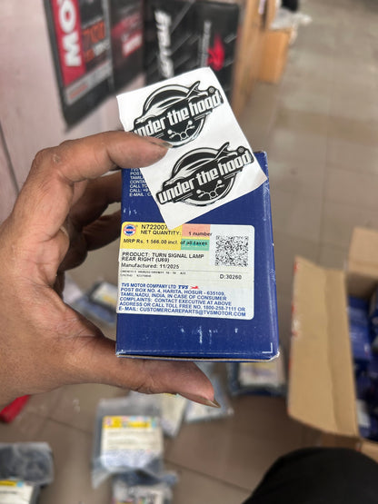 TVS Genuine Rear Right Turn Signal Lamp (Rear RH Indicator) for Apache RR 310 / Apache 310 – Part No. N7220070