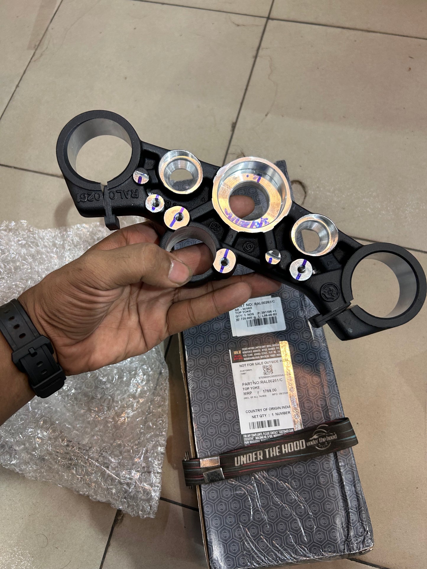 Royal Enfield Guerrilla 450 Top Yoke / Upper Triple Clamp – RAL00261/C