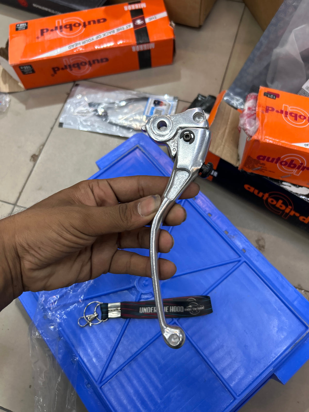 Royal Enfield Continental GT 650 Clutch Lever – Budget Aftermarket Adjustable Silver Replacement | LH