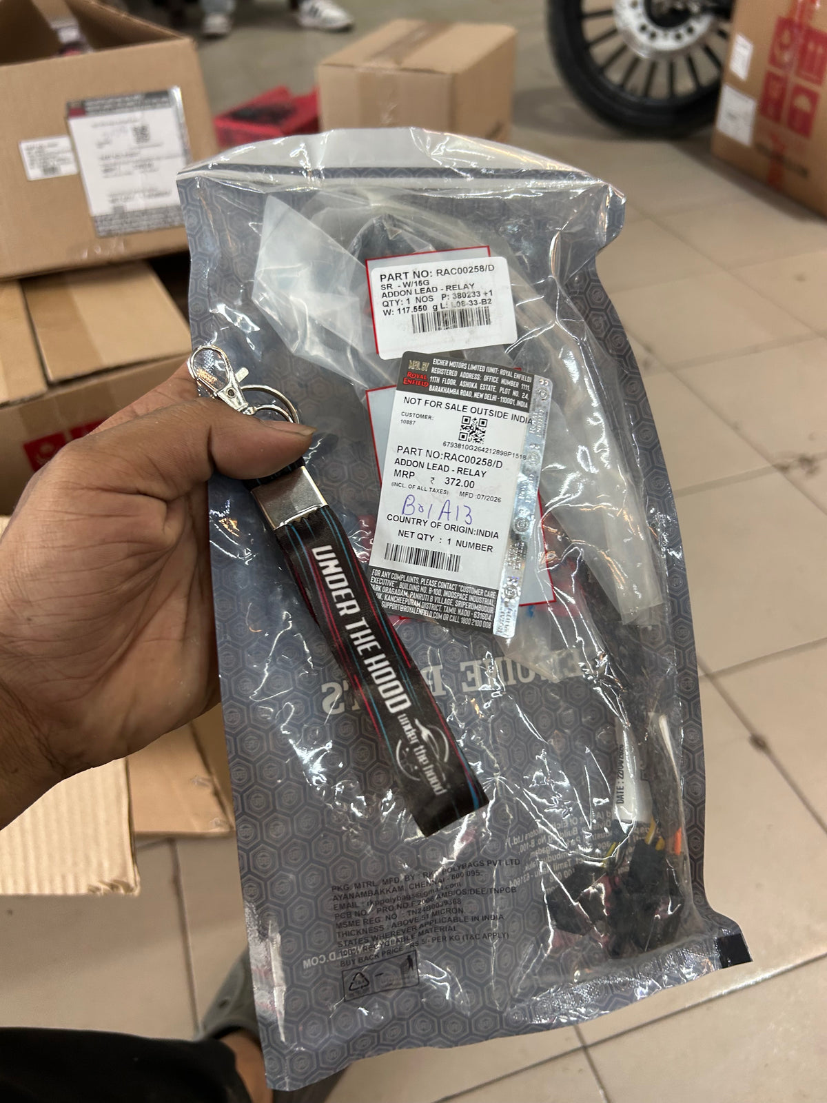 Royal Enfield Add-On Relay Lead – KS Wiring RAC00258/D