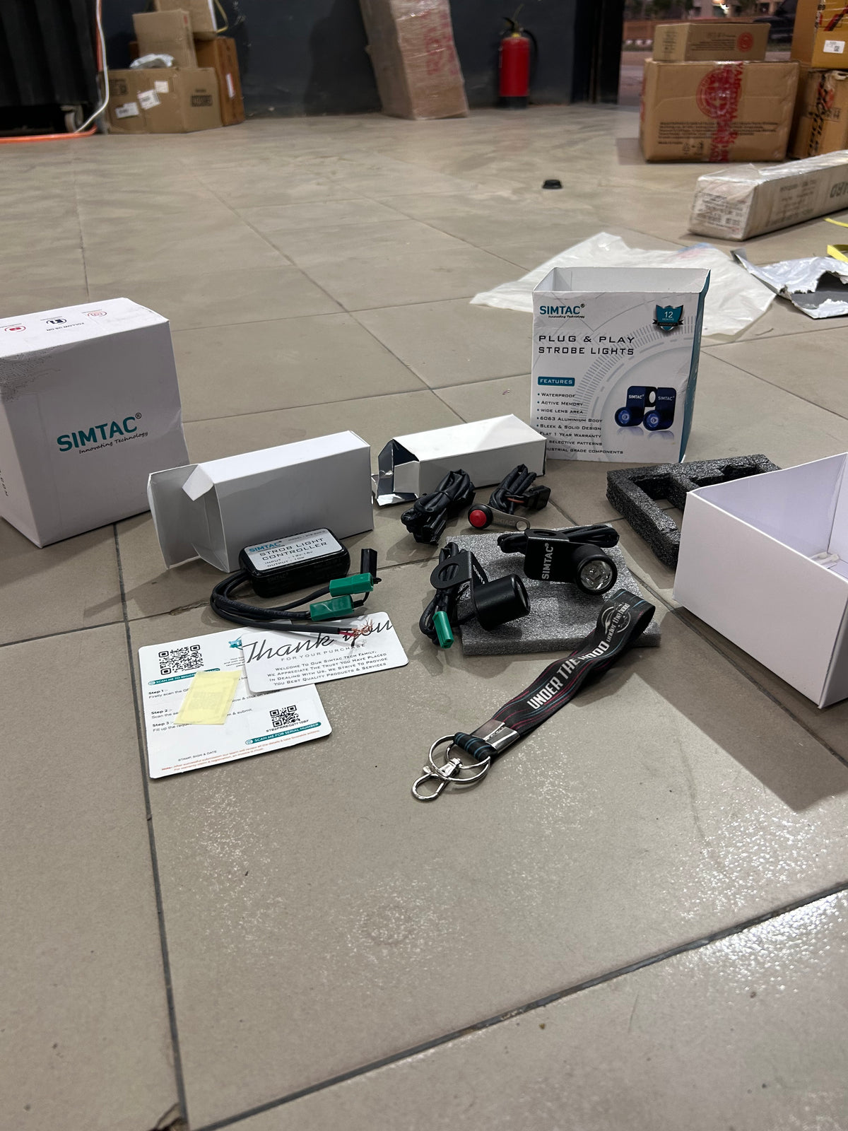 SIMTAC STROBE LIGHTS KIT | FOR BIKES | STB