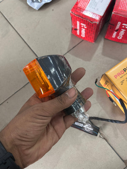 Hero Splendor Plus Universal Amber Indicator / Winker Assembly | PRO Parts | 33400KCC710PROS