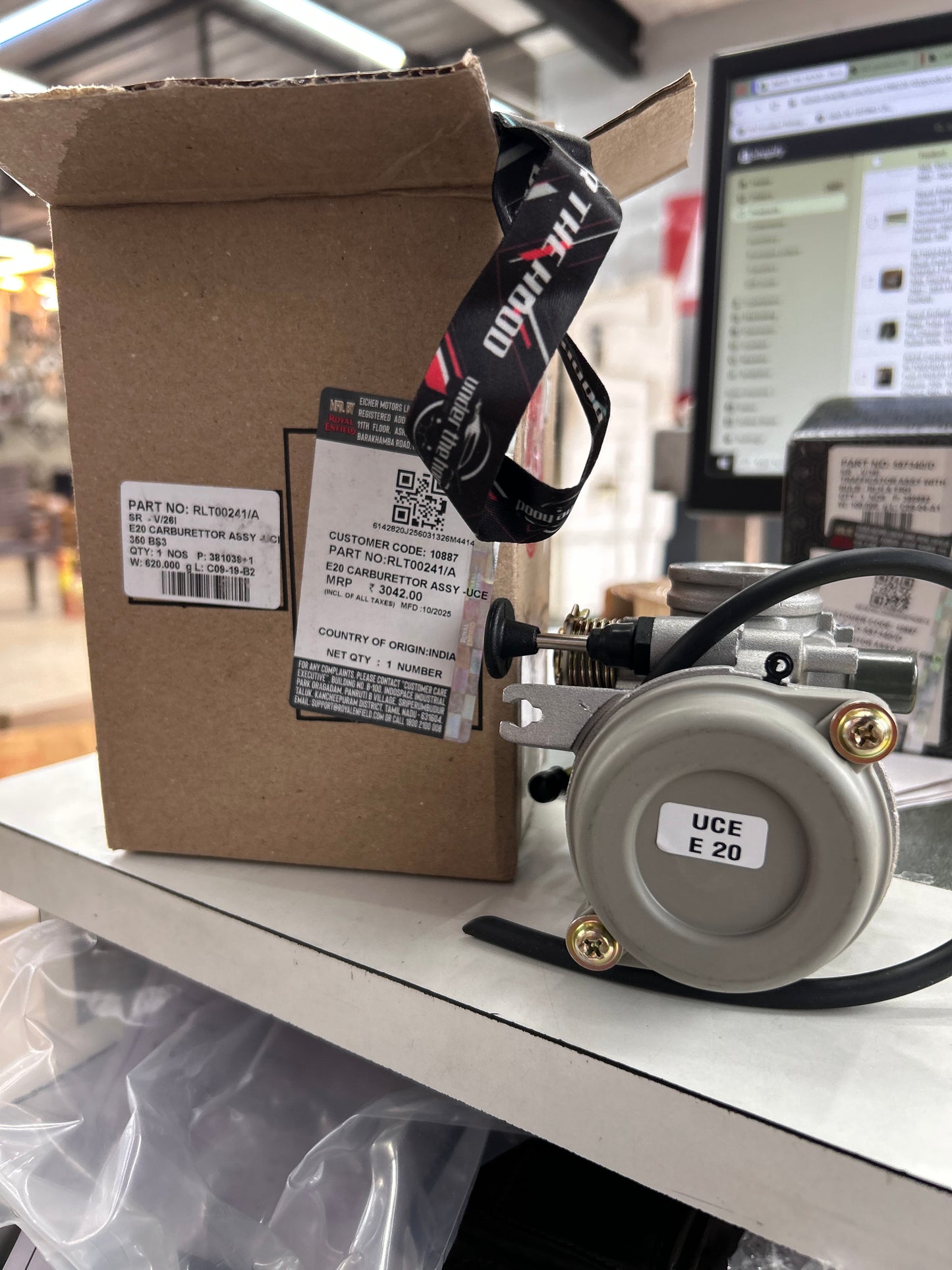 RLT00241/A – BS29 Carburettor (Dual-Fuel E10/E20) – Replaces 570282 | For Classic 350, Bullet 350, Electra 350 & Thunderbird 350 – BS3 UCE | Genuine Royal Enfield