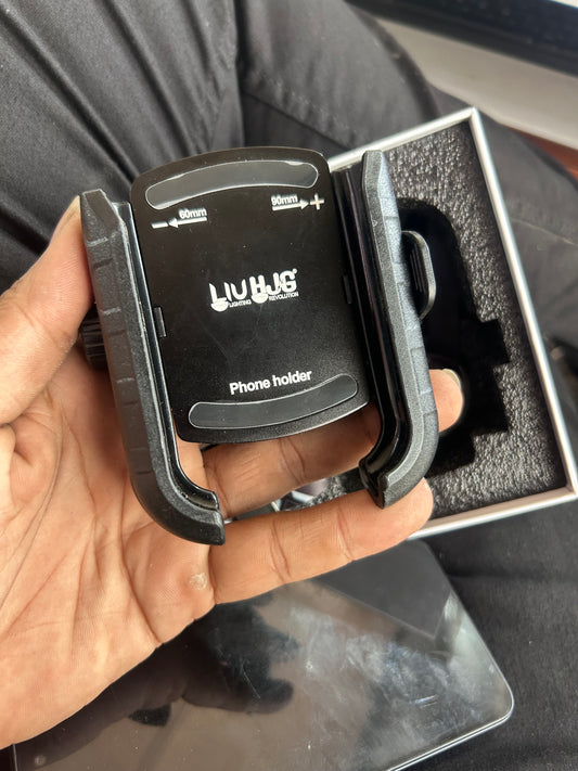 LIU HJG Aluminum Alloy Motorcycle Mobile Holder – With & Without Fast Charging (7578 / 7579)