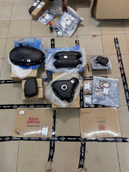 Royal Enfield Interceptor 650 & Continental GT 650 Black Engine Cover Conversion Kit