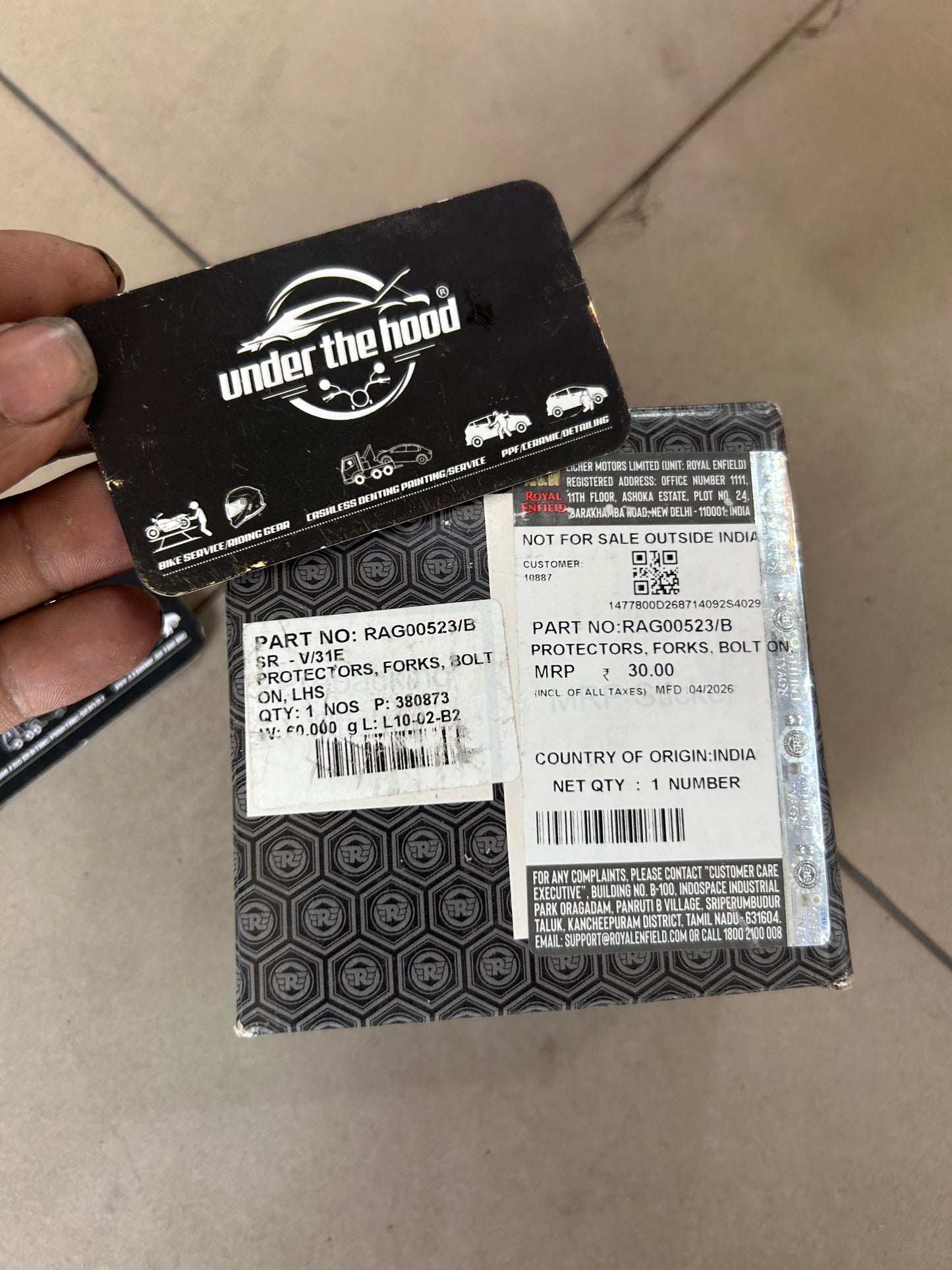 Royal Enfield Fork Protector RHS RAG00523/B for Himalayan 450