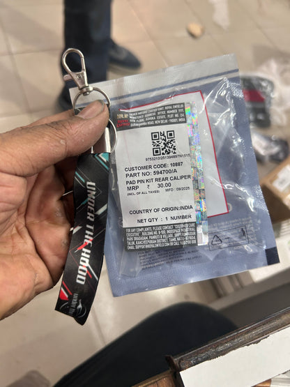 Royal Enfield 594700/A Pad Pin Kit – Rear Caliper (NT) for Himalayan 411, Classic 350/500 Disc, Thunderbird 350/500, 650 Twins & GT 535 – Genuine OEM