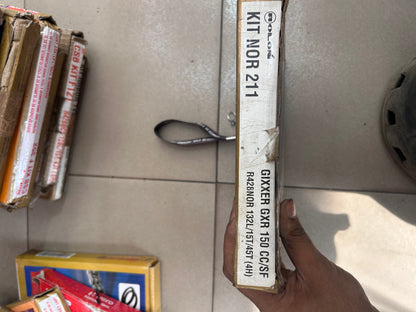 Rolon NOR 211 Chain & Sprocket Kit for Suzuki Gixxer 150 / Gixxer SF 150 – 132L, 15T/45T (428 Pitch)