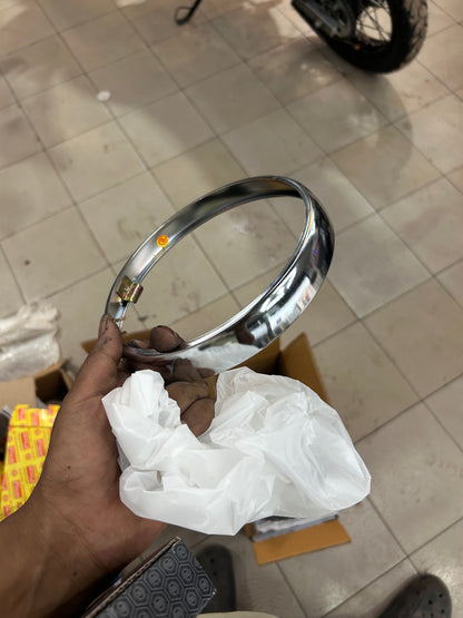Royal Enfield 583888/A Headlamp Outer Rim – Chrome Ring (Classic/Bullet/Electra)