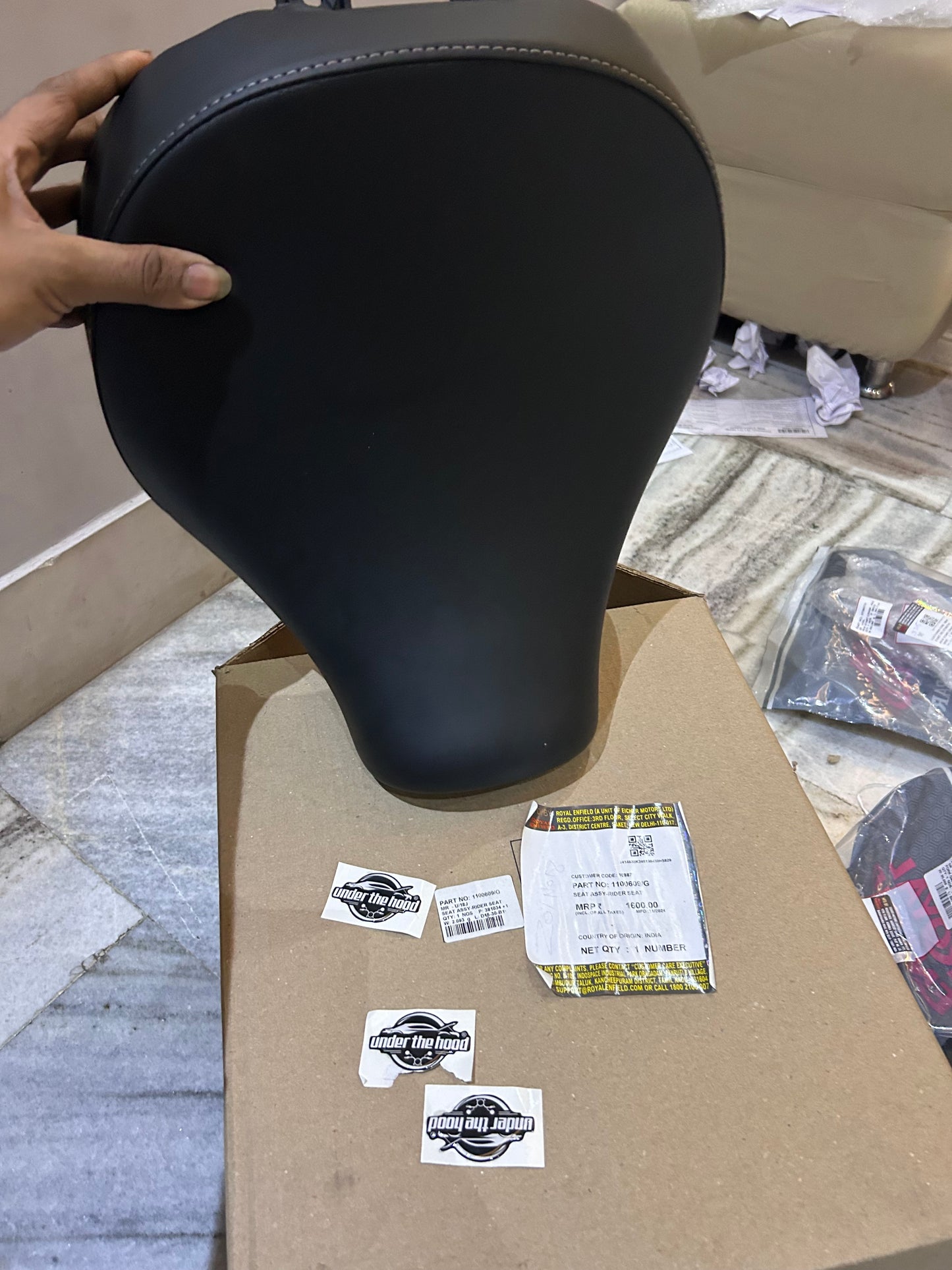 Genuine Rider Seat Assembly for Royal Enfield Meteor 350 | 1100609/G | OEM Seat Assy