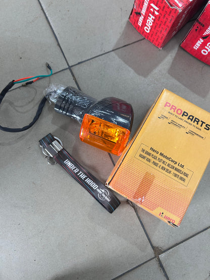 Hero Splendor Plus Universal Amber Indicator / Winker Assembly | PRO Parts | 33400KCC710PROS