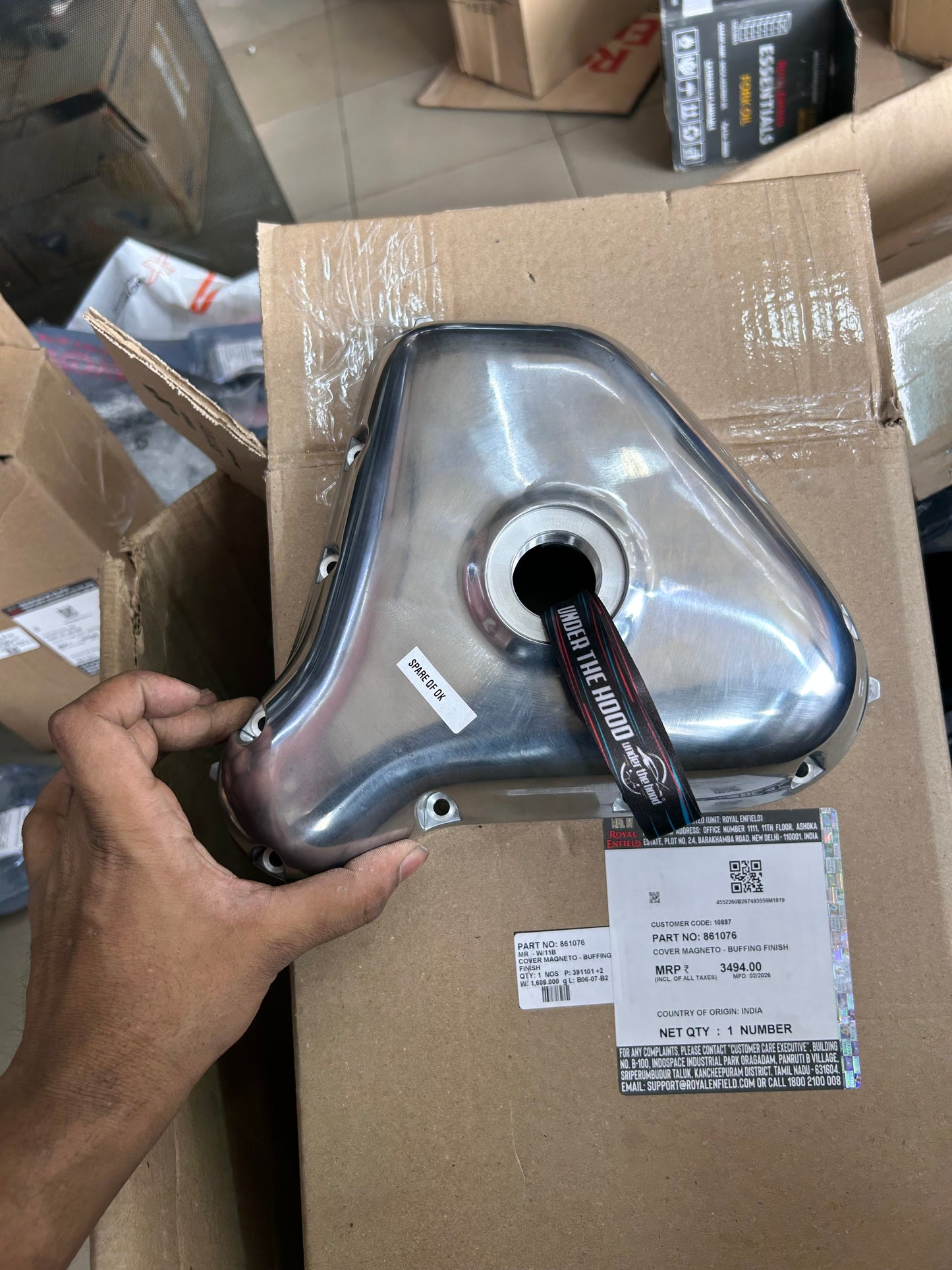 Magneto / Alternator Cover (LH Engine Cover) – Interceptor 650 / Continental GT 650 (Buffing Finish) – 861076 (Replaces 575204/D)