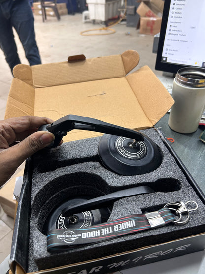 Premium GMA-Style Bar-End Touring Mirrors for Royal Enfield (Replica) – Under The Hood Edition