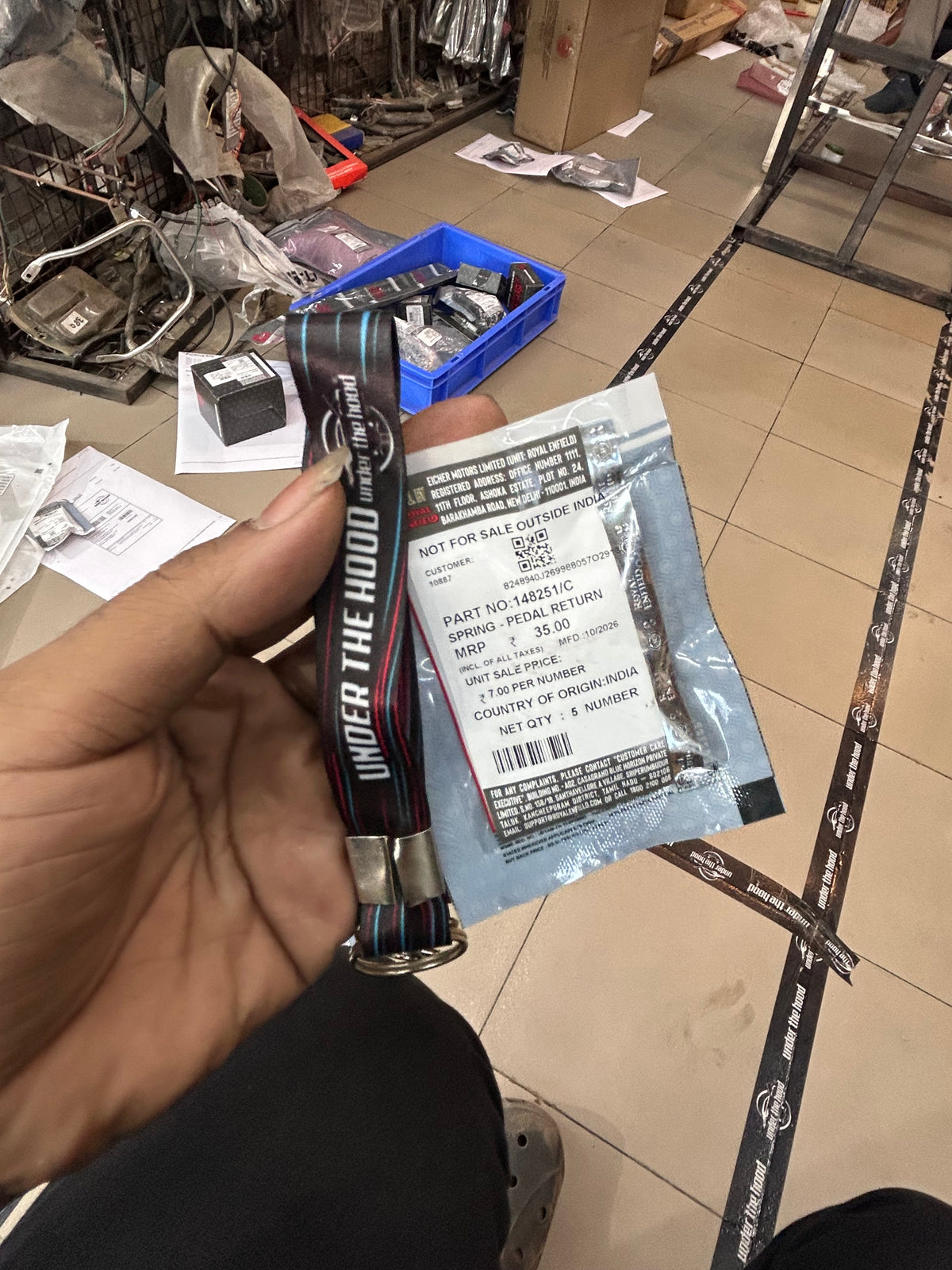 Royal Enfield Interceptor 650, Continental GT 650, Shotgun 650 & Classic 650 Brake Pedal Return Spring – 148251/C – Genuine OEM