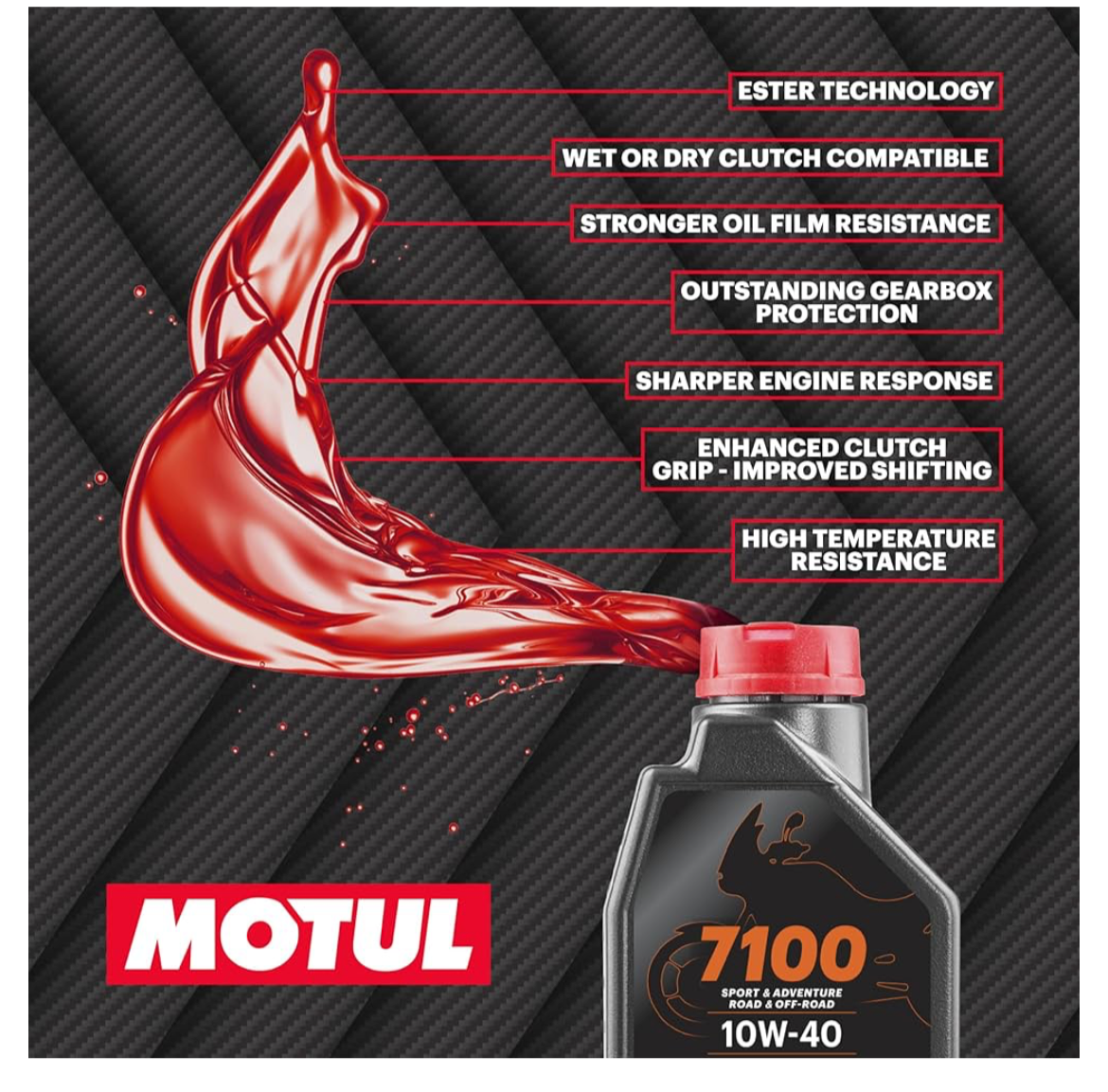 Motul 7100 4T Fully Synthetic Petrol Engine Oil for Bikes