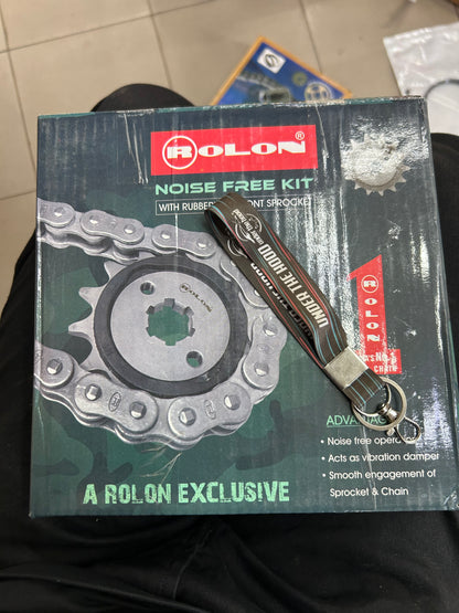 Rolon HXR 427NF Noise Free Chain Sprocket Kit for Triumph Speed 400 & Scrambler 400 X