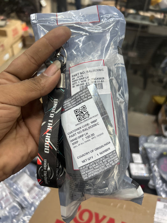 Royal Enfield Left-Hand Grip (LH) – Handlebar Rubber — Himalayan 450 & Guerrilla 450 (Sherpa-450, BS6.2/E5) — RAL00308/C | Genuine OE