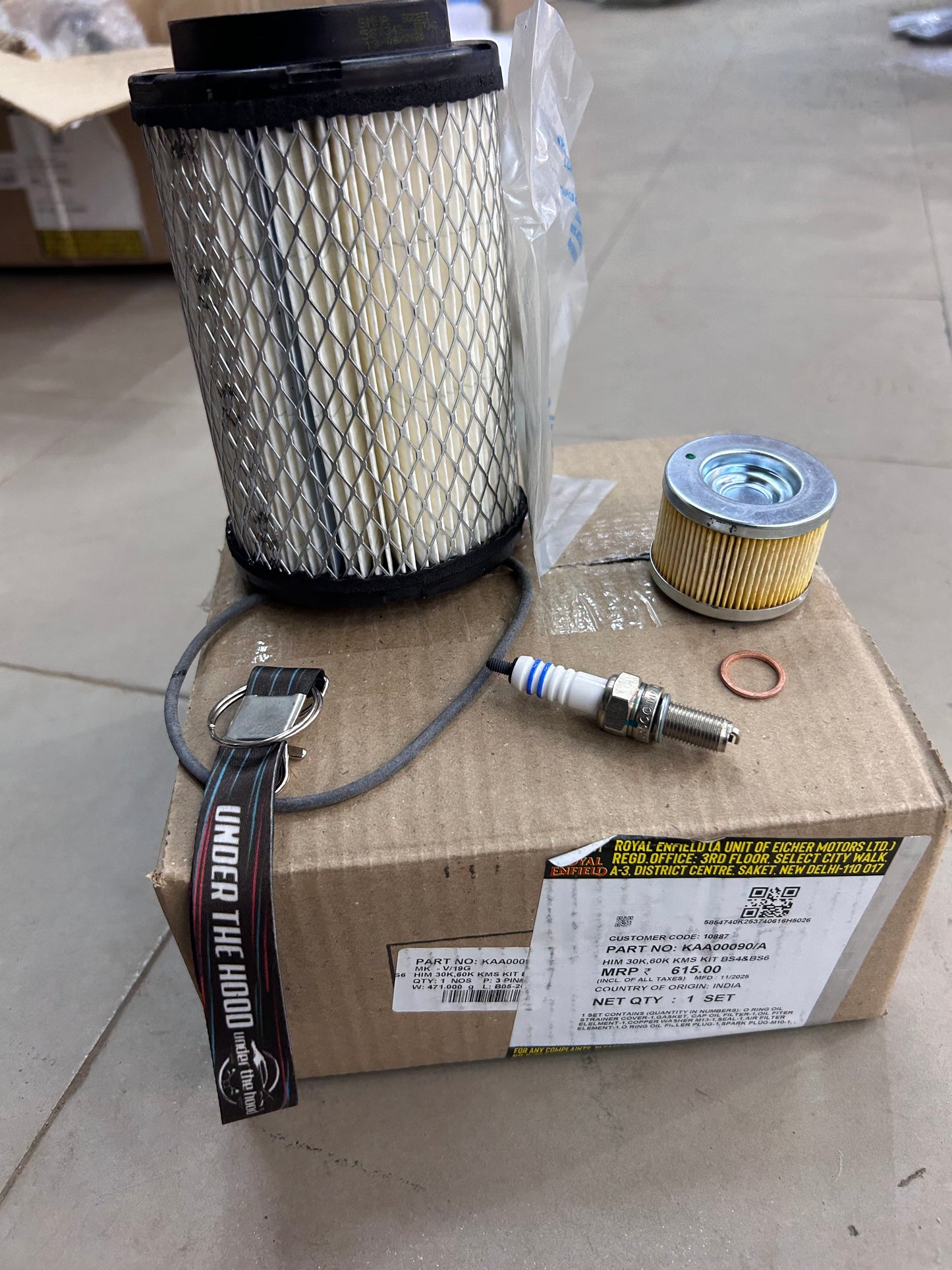 Royal Enfield KAA00090/A – Himalayan 411 & Scram 411 30K / 60K Service Kit (BS4 & BS6) – Genuine OEM Him 30K, 60K Kms Kit
