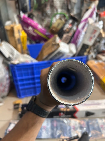 HKK Indore HK17A Long Punjab 63mm Big Mouth Chrome Silencer – Royal Enfield UCE Classic/Bullet/Electra