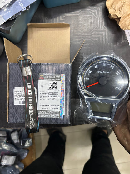 Royal Enfield RAM00590/A – Instrument Cluster (KMPH, Single Scale) – OEM for Classic 350 Reborn & Bullet 350 BS6