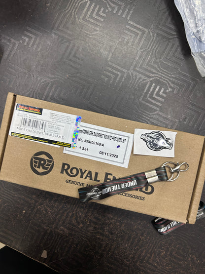 KXA00643 Royal Enfield Black Passenger Backrest Mounts (Pillion Backrest Arms) for Classic 350 | Genuine GMA