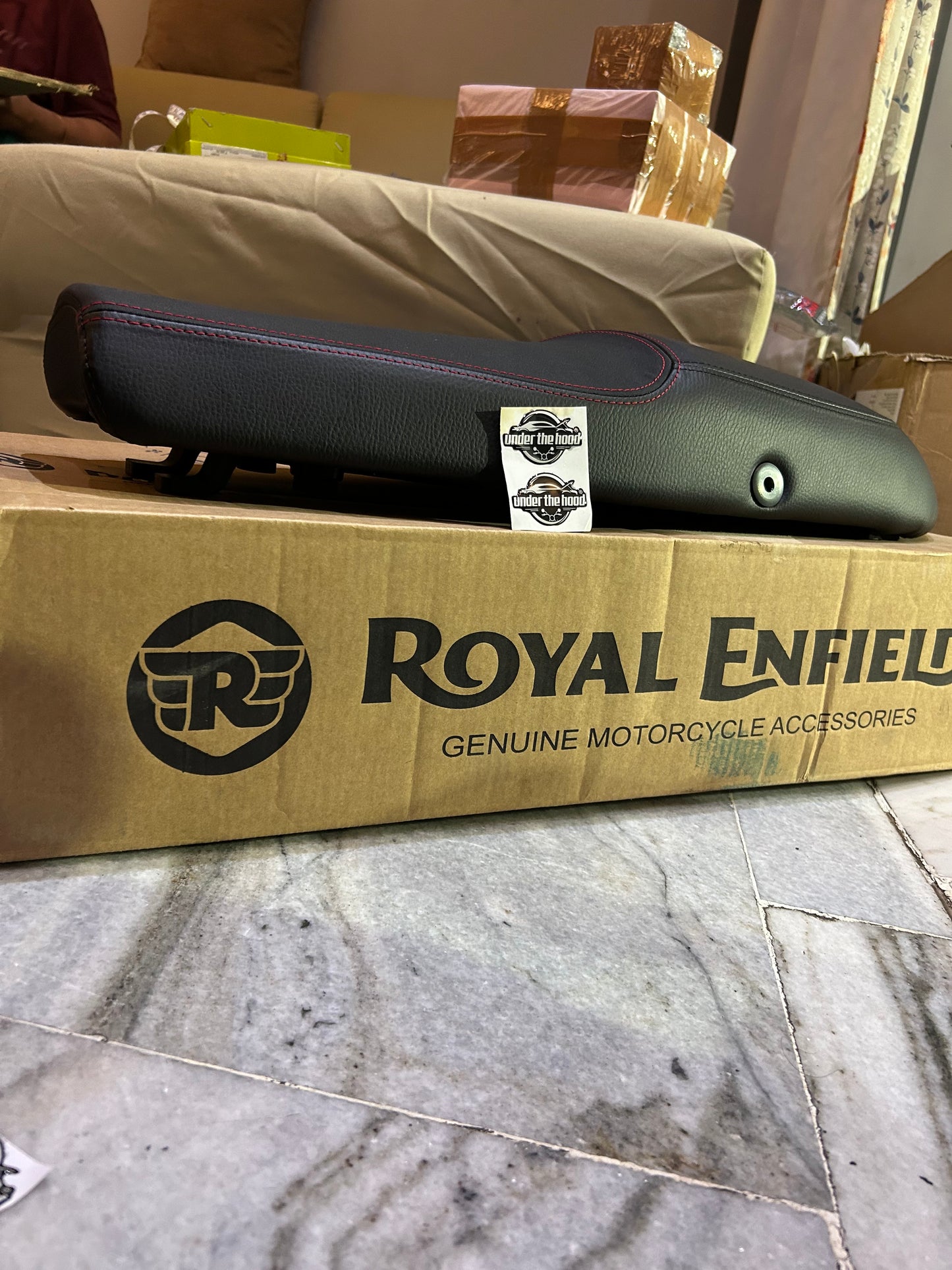 Royal Enfield 1990489 – Black Premium Touring Dual Seat for Continental GT 650 – Genuine GMA Comfort Seat