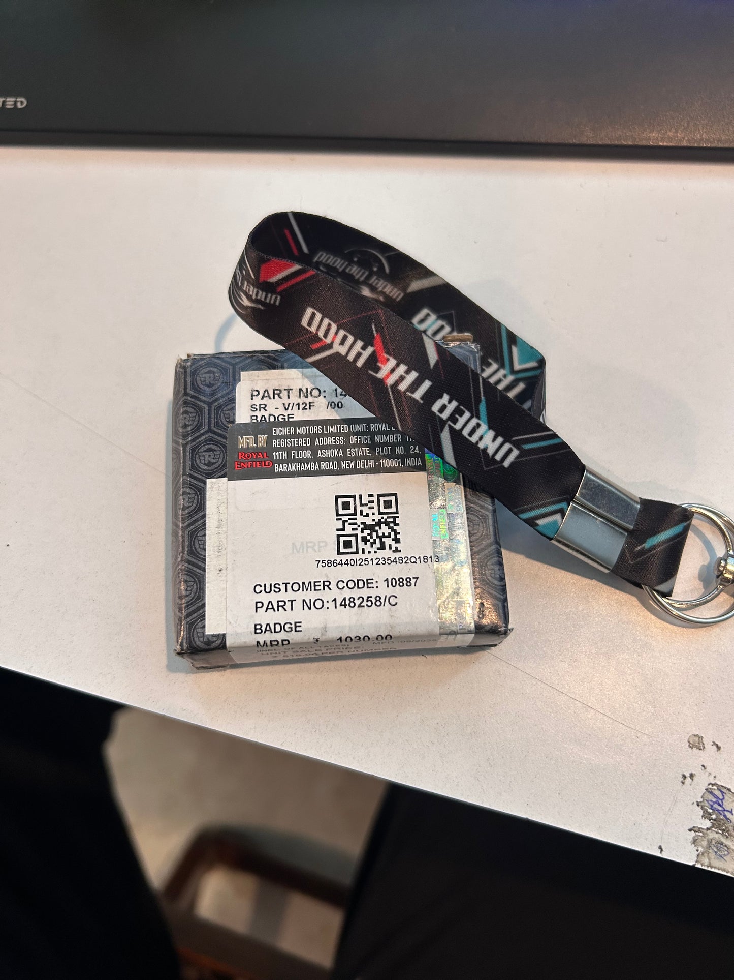 ROYAL ENFIELD 148258/C - BADGE FOR CONTINENTAL GT 650