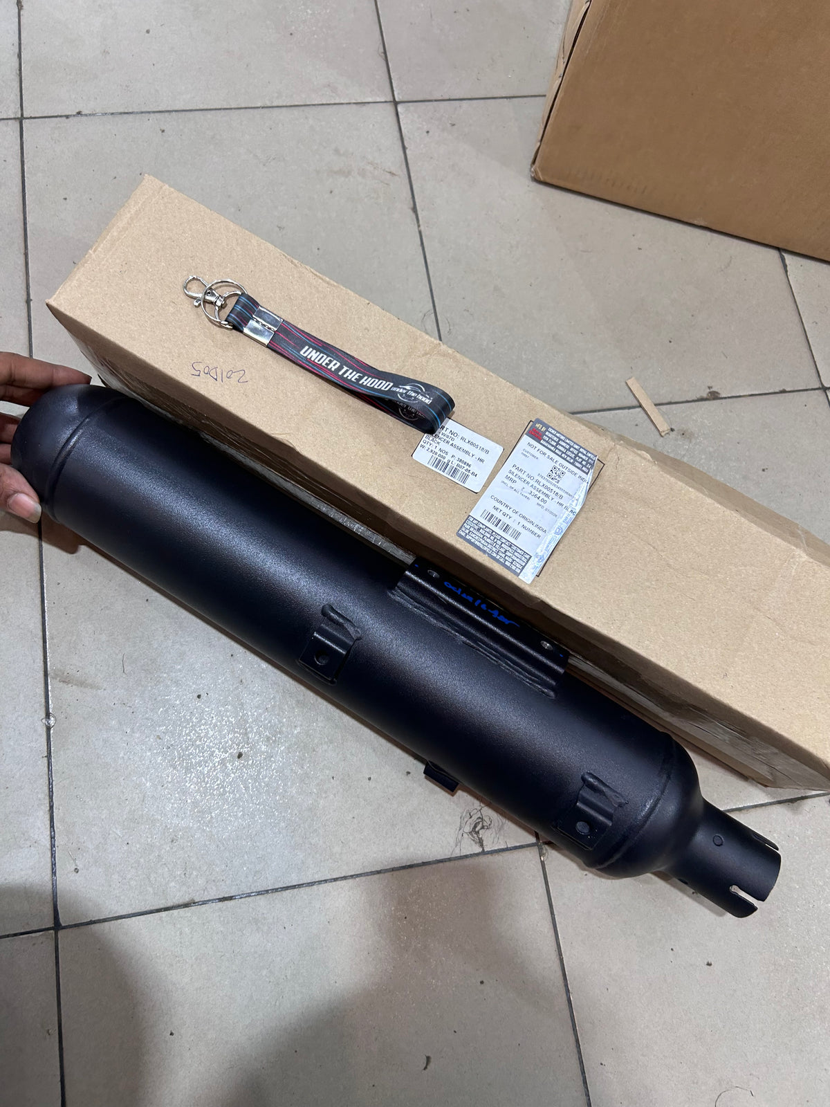 Royal Enfield Meteor 350 Fireball Black Silencer Old Square CAT RLX00518/B