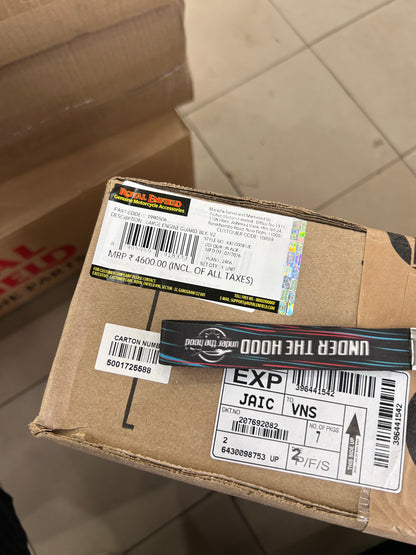 Black Large Engine Guards (Stainless Steel Crash Guard) for Interceptor 650 / Continental GT 650 / Bear 650 – Royal Enfield Genuine Accessories 1990506 (25mm Tube, Dual-Coated)