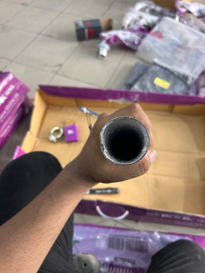 HK Indori “Without Plate” Chrome Exhaust Silencer for Royal Enfield UCE (Classic 350 / Bullet-Standard 350 / Electra 350) – Aftermarket