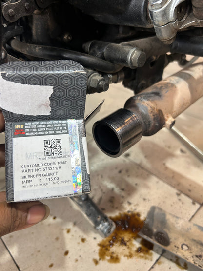 Royal Enfield 573211/B Silencer Gasket – OEM Exhaust Seal for Classic 500, Bullet 500, GT 535, Himalayan, Scram 411 & Bear 650