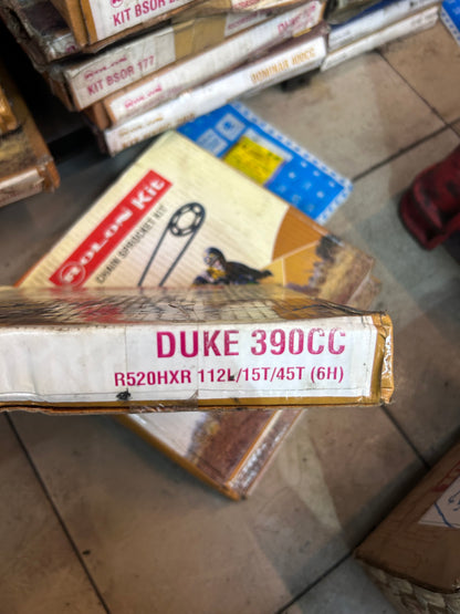 Rolon HXR 199 X-Ring Chain & Sprocket Kit – KTM Duke 390 (15T/45T, 112-Link, 6-Hole)