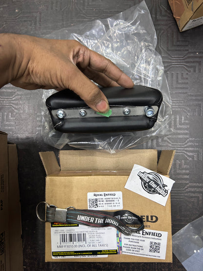 Royal Enfield Passenger Backrest Pad (Black) for All New Bullet 350 | KXA00154