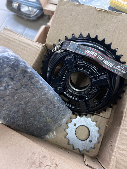 Royal Enfield 597463 - Chain Sprocket Kit (UCE | Single Disk) – Genuine OEM Replacement