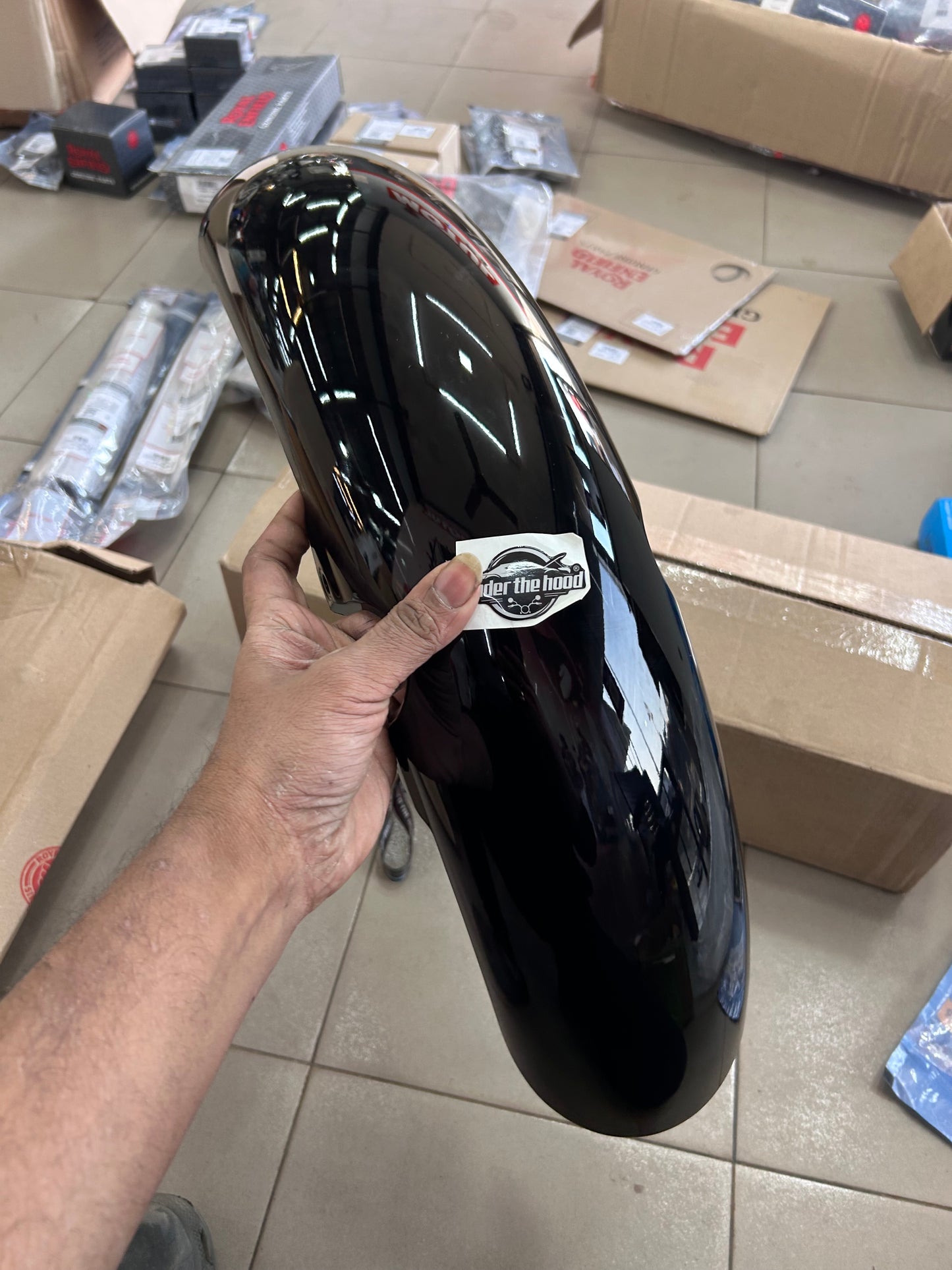 Royal Enfield Meteor 350 Front Mudguard / Front Fender – Glossy Black (Genuine OEM) – RAG00061/D