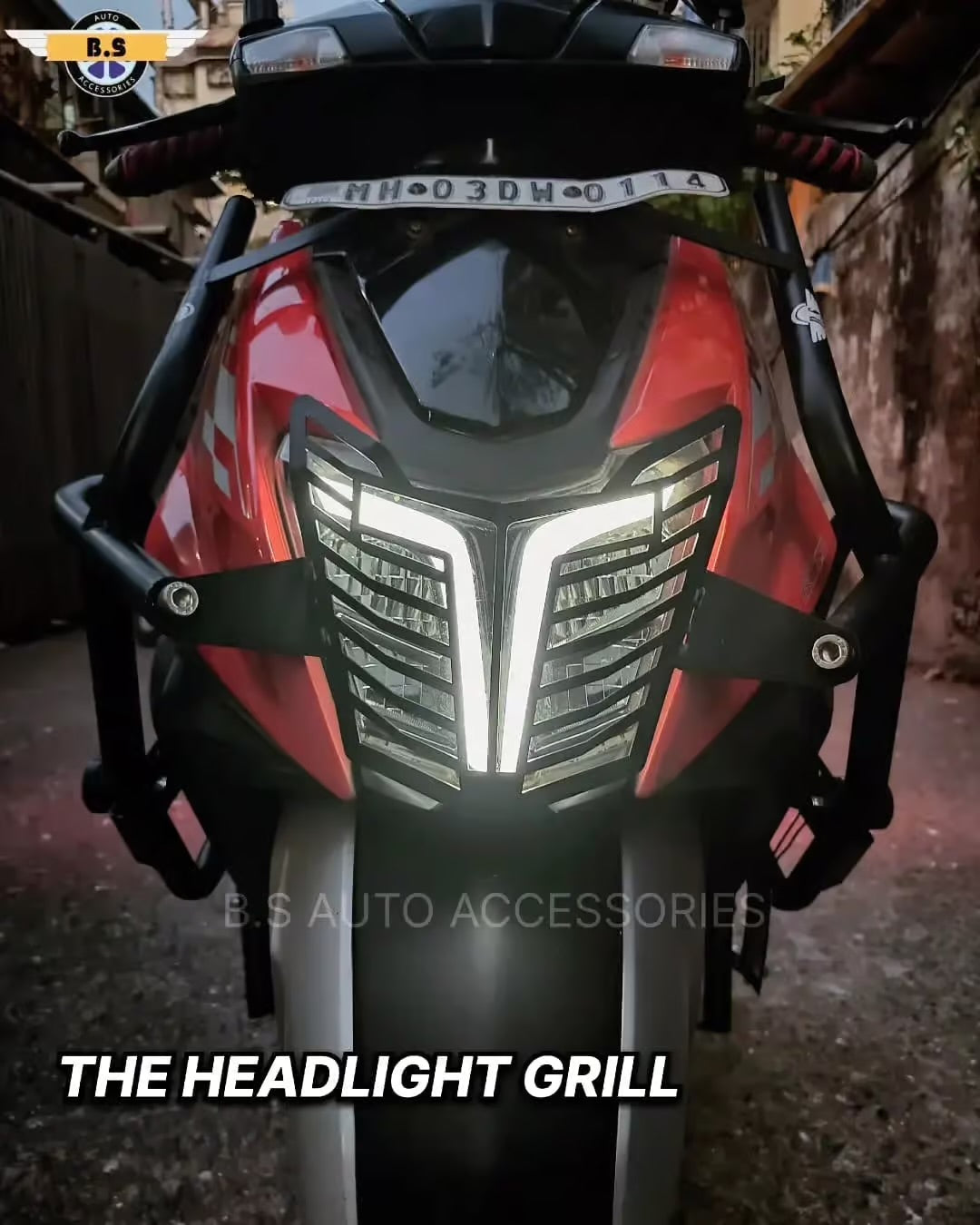 Heavy Crash Guard for TVS Ntorq | Stainless Steel | Black Powder-Coated | BS Auto