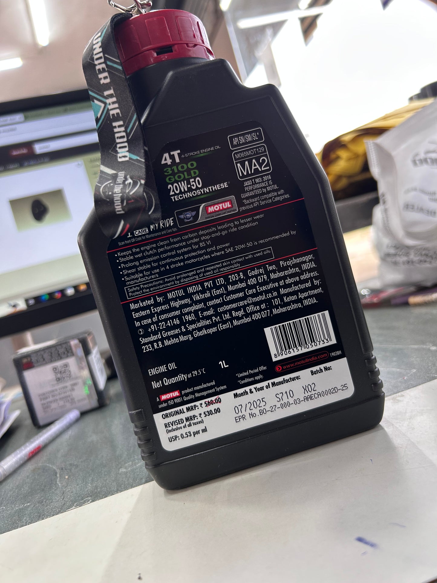 Motul 3100 4T Engine Oil – 1 Litre (10W30 / 10W40 / 20W40)