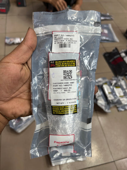 Royal Enfield 148627/D – Footrest Assembly RH (Right Side) – Genuine for Interceptor 650 & GT 650