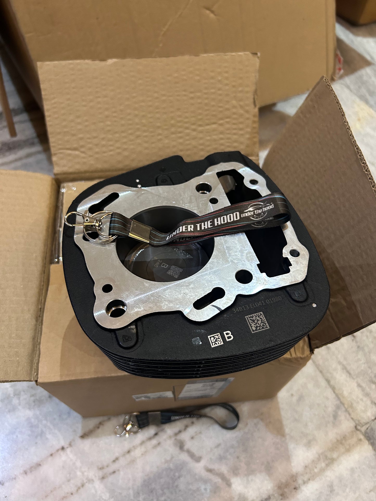 Royal Enfield KLJ00018/A – Cylinder Barrel with Piston Assembly (Black) – OEM for Classic Reborn 350, Meteor 350, Hunter 350