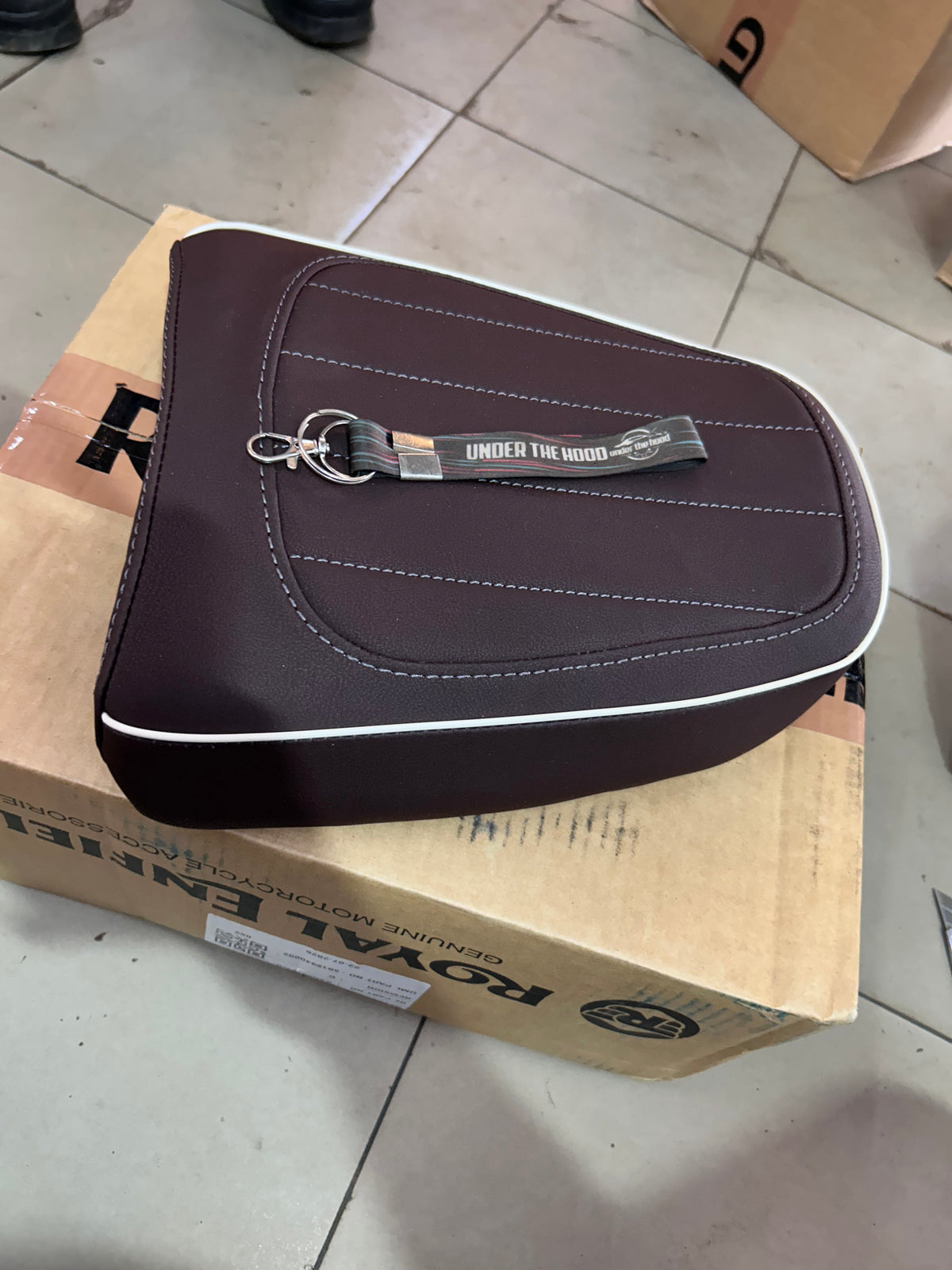 Royal Enfield Goan Classic 350 Brown Custom Passenger Seat KXA00188