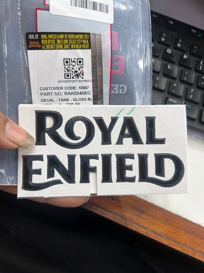 Royal Enfield Classic 350 Dark Stealth Gloss Black Tank Decal – RAK00408/C