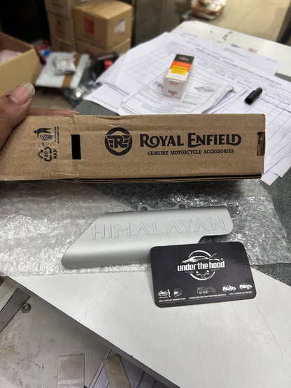 Royal Enfield Silver Master Cylinder Guard 1990219 — OEM Aluminium Cover for Himalayan & Scram