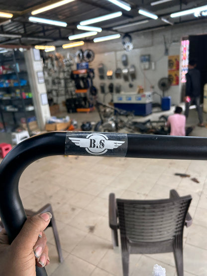 BS Auto V-Shaped Crash Guard (Black & Chrome) – For Classic 350 Reborn, Meteor 350 & UCE Standard