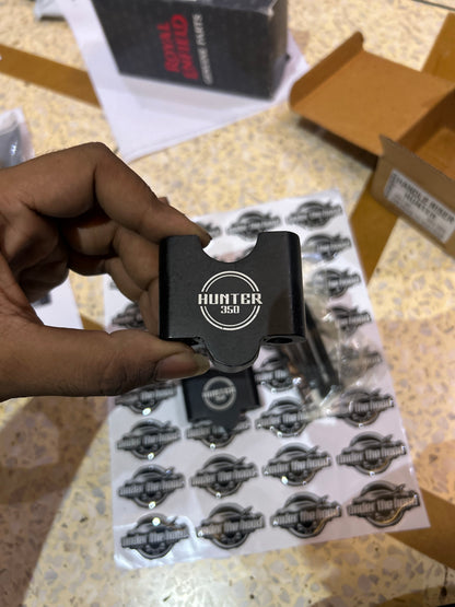 Aftermarket Handlebar Riser Kit for Royal Enfield Hunter 350 – Black CNC Machined Aluminium